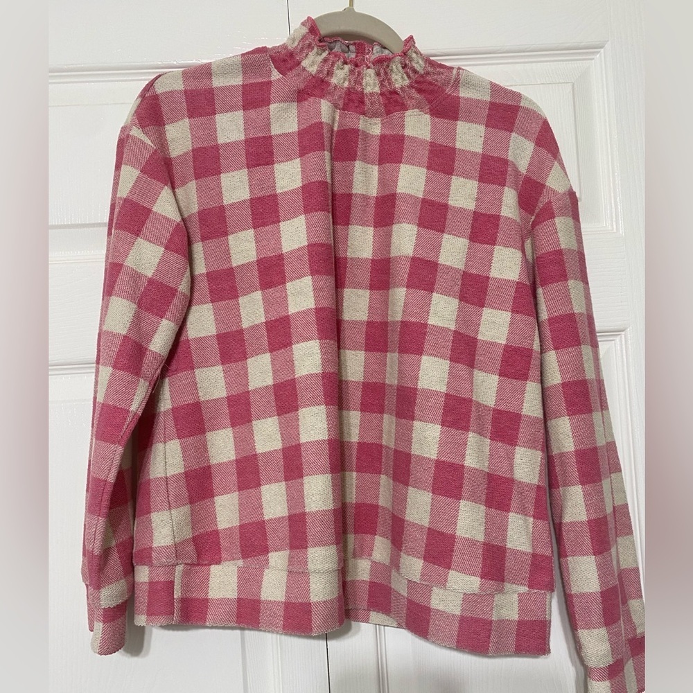 - Eva Franco by Anthropologie plaid Top size S